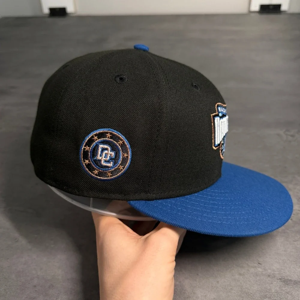 Hat Club Washington Nationals New Era Cap 7 1/2 Black Blue Wizards 2.0 Alternate